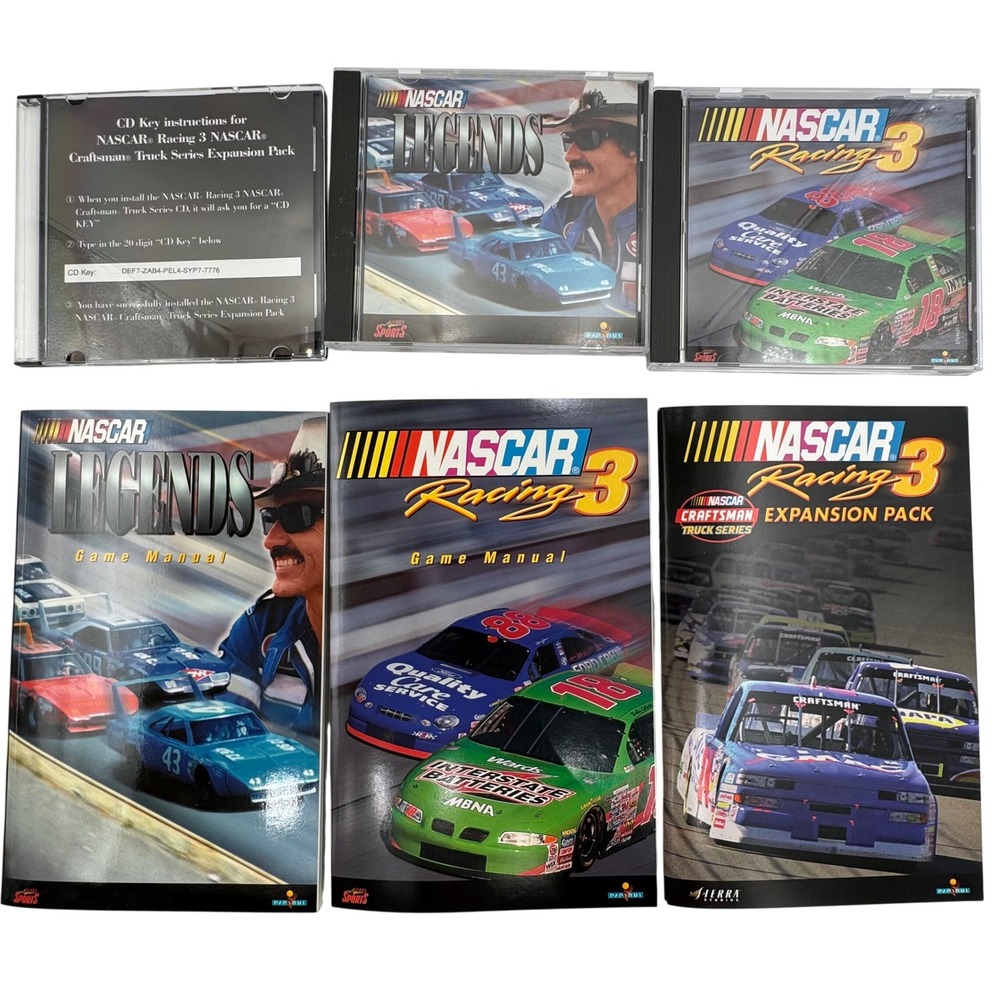 NASCAR Acceleration Pack Racing‎ 3 Legends Expansion PC Game Box Set